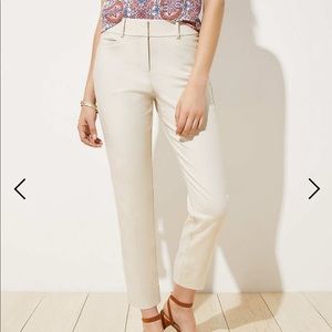 High waisted Loft Dress Pant, cropped length